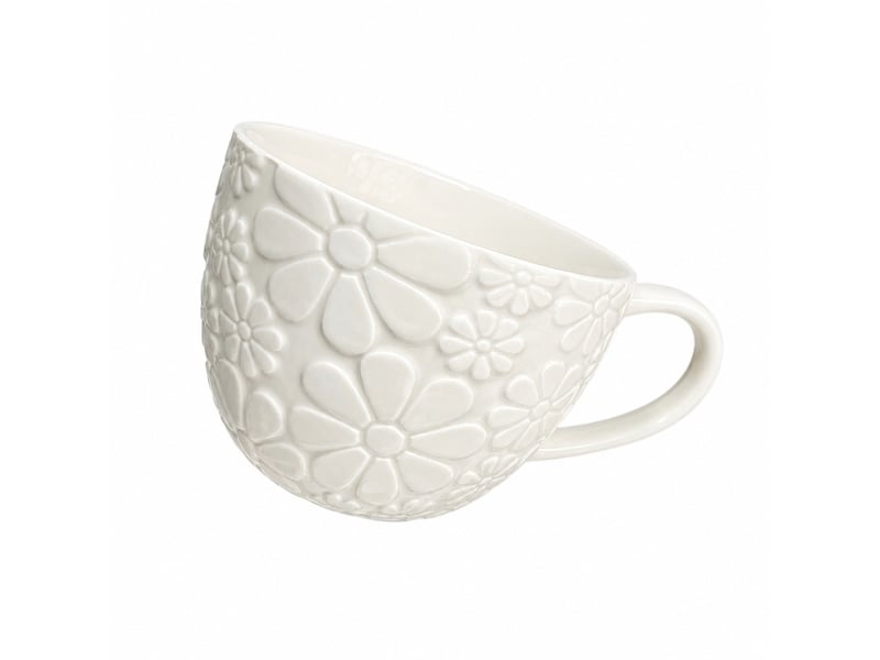  Mug blanc, petite marguerite, 475 ml  - Conforama A