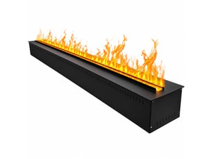 Vapor 150 - insert de cheminée à eau décoratif sans chaleur 150 x 17,8 x 22,7 cm avec effet flamme led 3d, noir