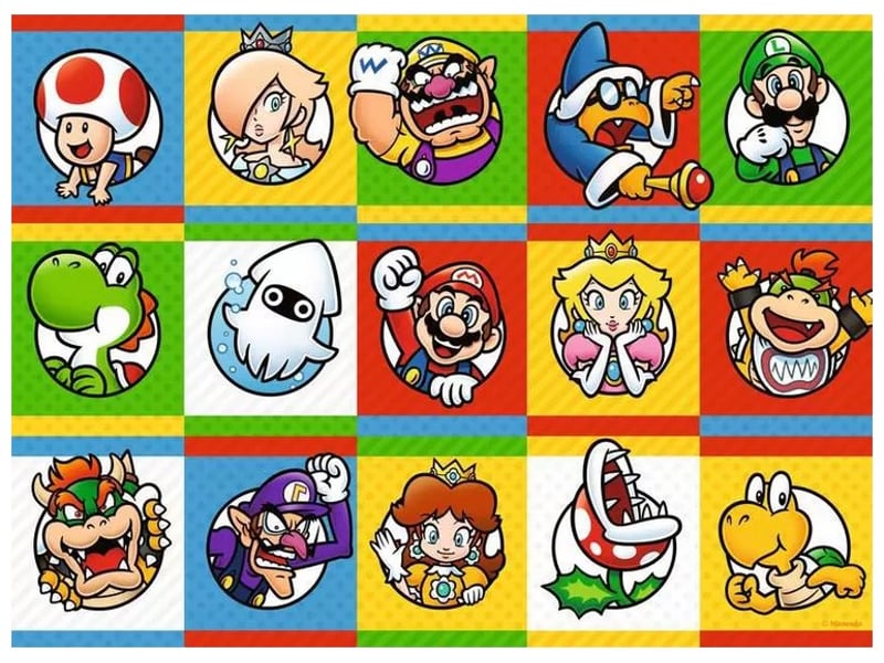  Puzzle xxl 200 p - collection de personnages super mario 043478 - Conforama B