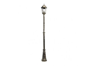 Lampadaire extérieur fabrilamp regulus 1 x e27 bicolore ip44 163,5-230 x 25 x 25 cm