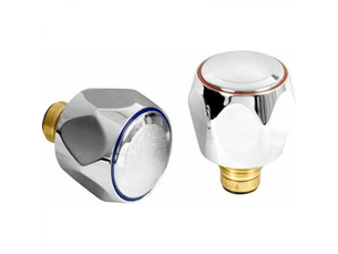 Robinet de remplacement standard chaud et froid 2 cm tête chromée rouge et bleu