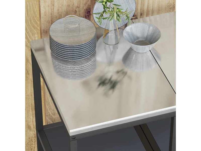  Étagère de cuisine, étagère de rangement hattem anthracite 40x50x92cm acier  - Conforama E