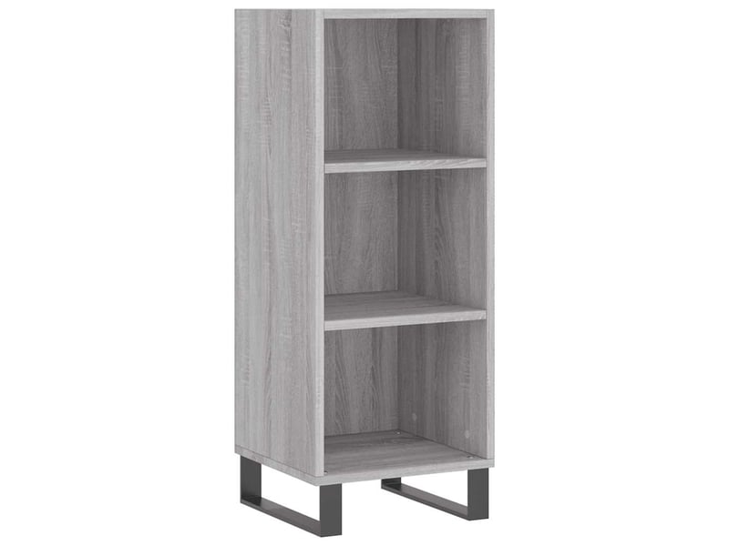  Buffet - bahut - meuble de rangement sonoma gris 34,5x32,5x90 cm bois d'ingénierie  - Conforama A