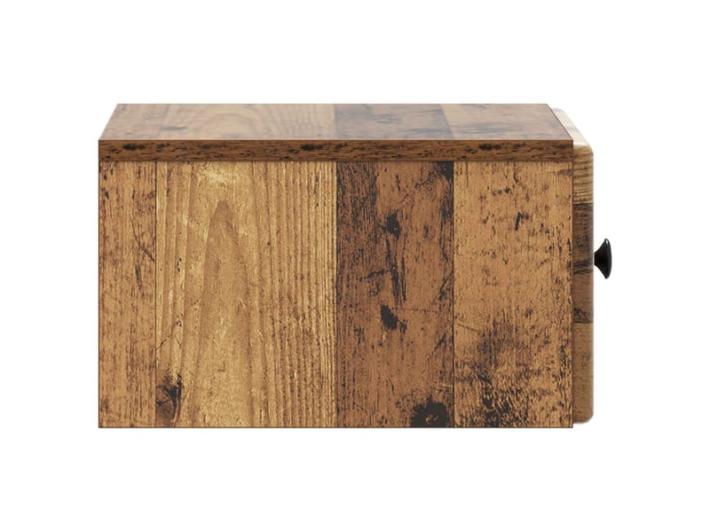 Table de chevet - cabinet de chevet - table de nuit mural bois ancien 34,5 x 33 x 20 cm - Conforama E