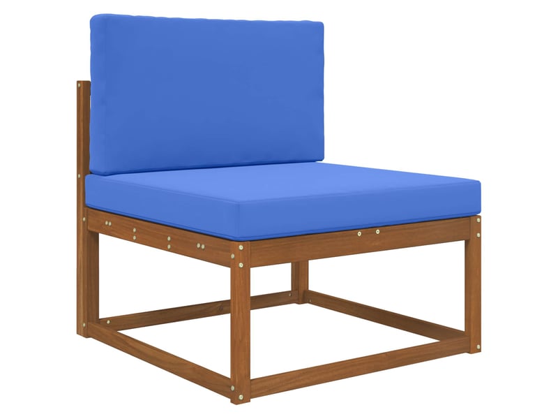  Coussin de canapé d'extérieur, coussin de chaise polyester bleu royal 80 x 80 cm cf54041  - Conforama C