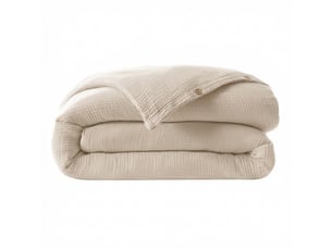 Housse de couette 240x260 cm gaze de coton iris naturel