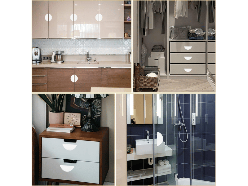  Poignée pour armoire de cuisine, 4 pièces, pour porte coulissante intérieure  - Conforama C