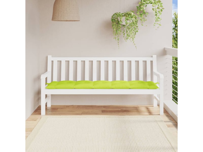  Coussin de banc de jardin, coussin d'assise vert brillant 180x50x7cm tissu oxford cf52870  - Conforama B