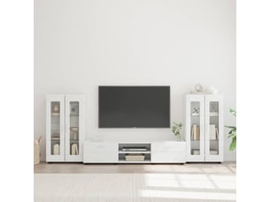Meuble tv coloris blanc 150 cm <strong></strong>  <strong></strong>