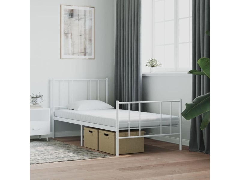 Matelas confort, matelas en mousse 2 pcs blanc 100x200 cm 7 zones dureté 20 ild - Conforama C