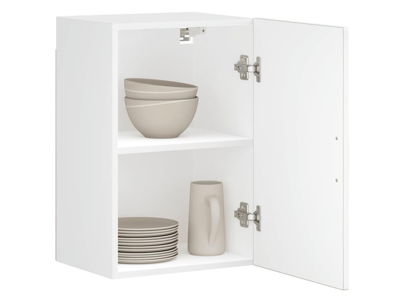 Armoire murale de cuisine porto blanc brillant bois ingénierie shl1495 - Conforama B