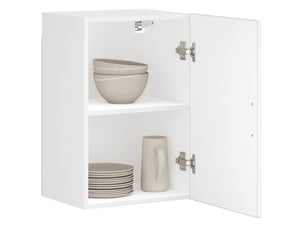 Armoire murale de cuisine porto blanc brillant bois ingénierie shl1495