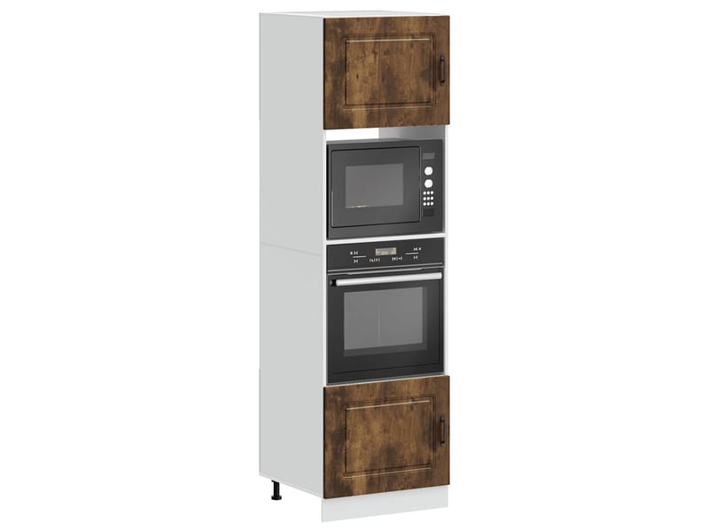  Meuble de rangement, armoires de four kalmar chêne fumé bois d'ingénierie  - Conforama B