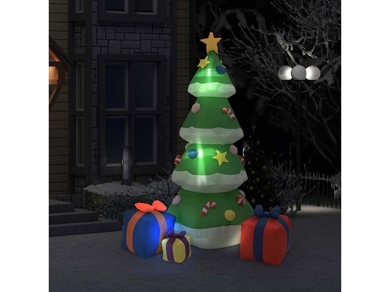  Sapin de noël, arbre de noël gonflable avec led intext 240 cm cf61525  - Conforama B