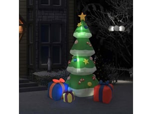 Sapin de noël, arbre de noël gonflable avec led intext 240 cm cf61525