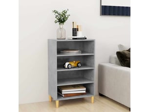 Buffet cuisine, meuble de rangement, bahut gris béton 57x35x90 cm bois d'ingénierie