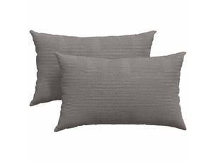 Lot de 2 coussins de canapé, coussins décoratifs gris clair 50 x 30 cm cf59067