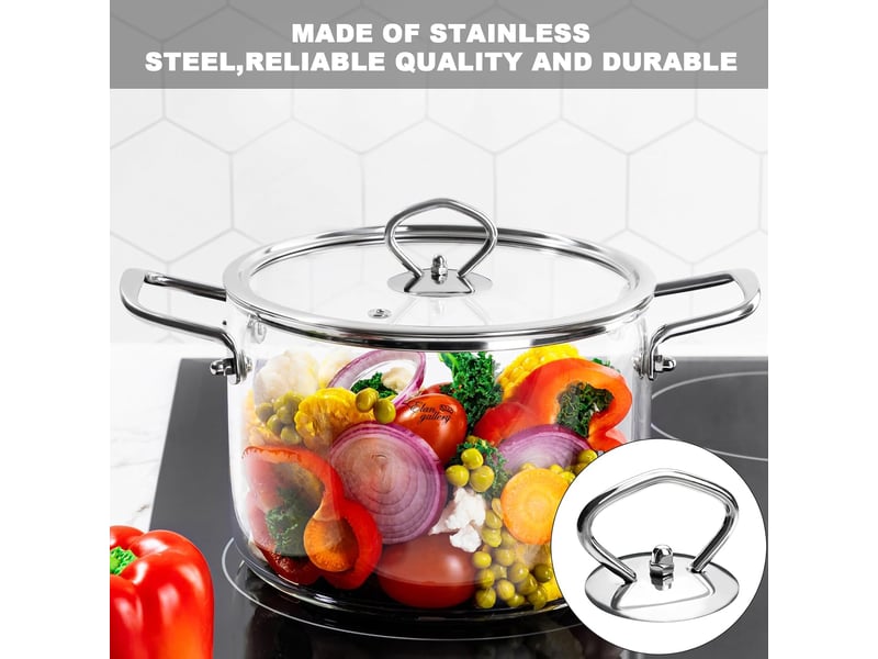  8 pcs poignée de couvercle de casserole, acier inoxydable poignée de couvercle du pot pour la famille,cuisine,poêle à frire,marmite none - Conforama E
