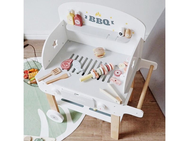  Barbecue en bois - avec accessoires - 75 cm GTK447 - Conforama C
