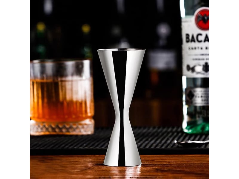 Doseur à cocktail (3060 ml) en acier inoxydable 304 avec balance intégrée, double doseur pour spiritueux, pour barman professionnel GTR03824 - Conforama D