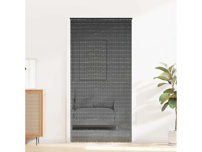  Rideau anti-insectes, moustiquaire gris foncé 100x200 cm bambou cf43480  - Conforama A