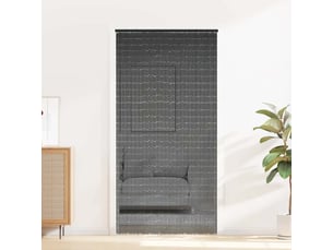 Rideau anti-insectes, moustiquaire gris foncé 100x200 cm bambou cf43480