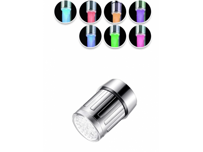  7 couleurs changeantes de l'eau robinet, robinet d'eau led coloré, changer automatiquement de couleur, accessoires de robinetterie ZPB502457 - Conforama A