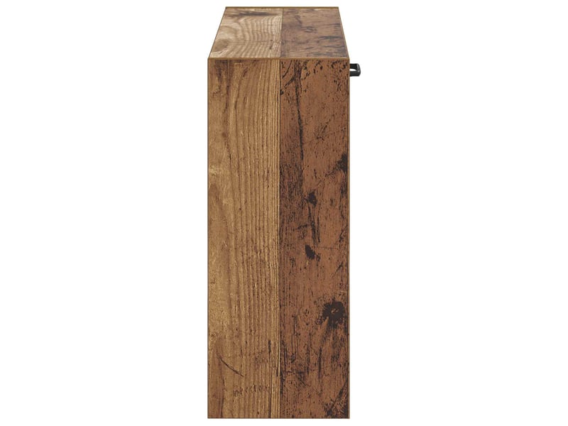  Meuble à chaussures mural, armoire à chaussures haarlem 71x17x43 cm bois ancien  - Conforama E