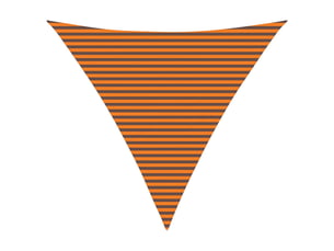 Voile d'ombre - voile d'ombrage - voile parasol 6 x 6 x 6 m 100 % polyester oxford triangulaire