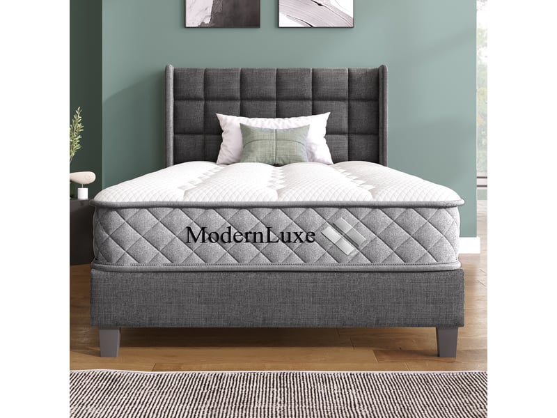  Matelas à ressorts ensachés 90x200 cm épaisseur 20cm, 7 zones confort, mousse froide, fermeté H3 mi-ferme, OEKO-TEX, 4 poignées, emballage sous vide  - Conforama D