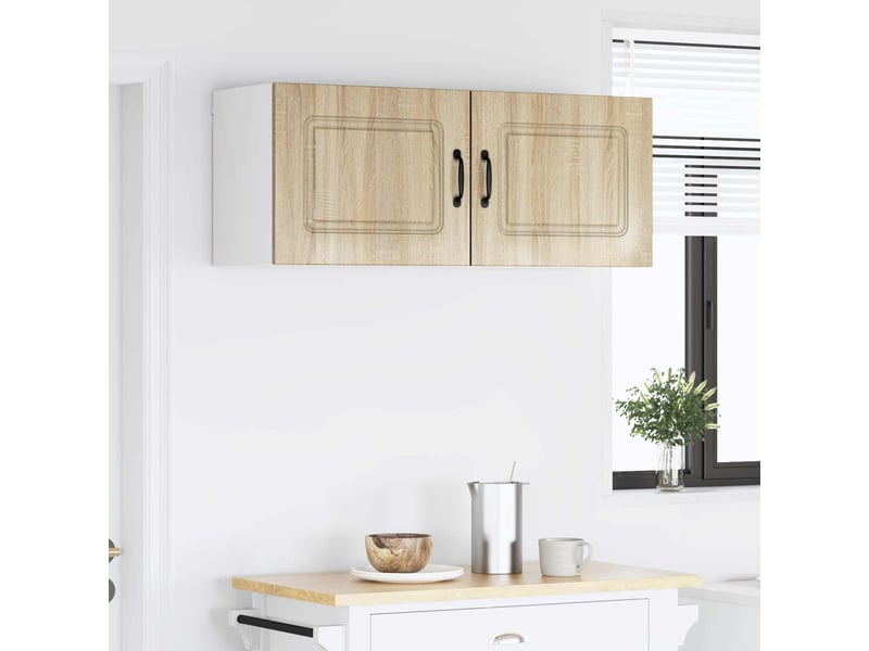  Meuble mural de cuisine | armoire de cuisine 2 pcs chêne sonoma shl9632  - Conforama D