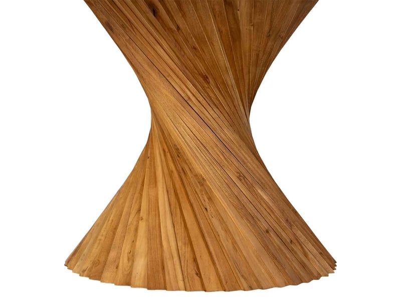 Table à manger en bois brun clair 130x130x75h cm - Conforama E