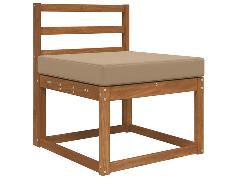  Coussin de canapé d'extérieur, coussin de chaise polyester taupe 60 x 60 cm cf54162  - Conforama C