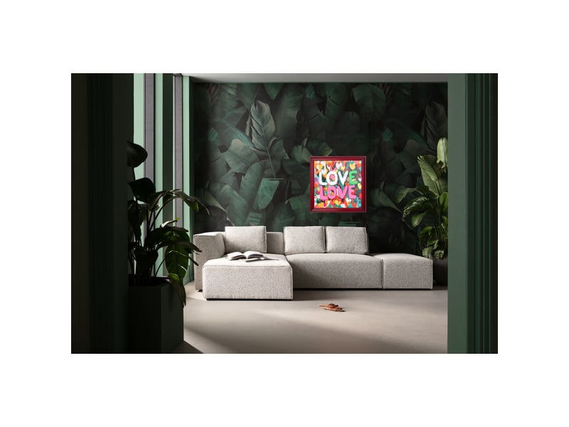  tableau frame love love 80x80cm  - Conforama B
