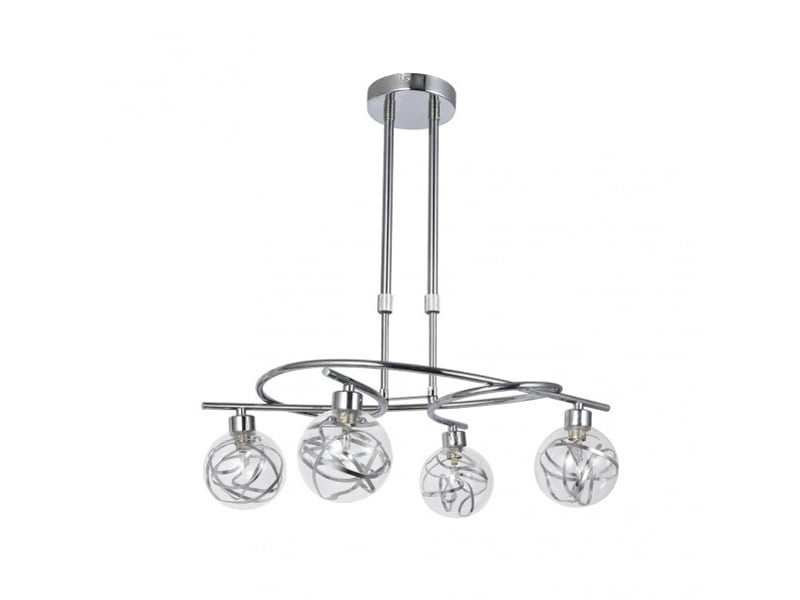  Fabrilamp varanasi, lampe, moderne, 4 x g9, chromé, 46-68 x 50 x 32 cm 154454020 - Conforama A