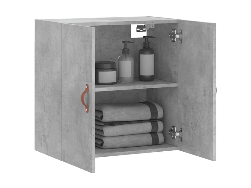  Armoire murale salon, meuble de rangement gris béton 60x31x60 cm bois d'ingénierie shl7260  - Conforama D