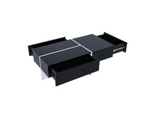 Table basse rectangulaire coloris bicolore REDOM  - 50 cmx100 cm