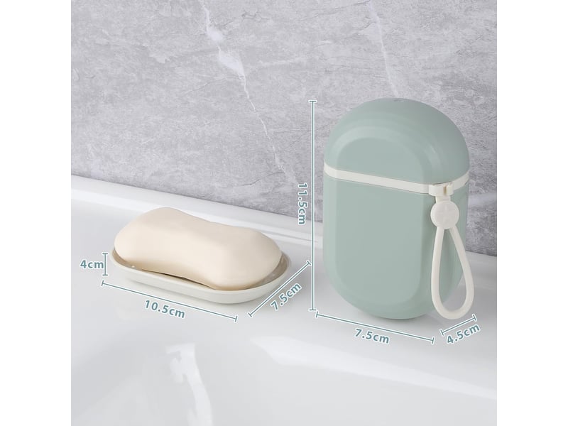  Ensemble porte-savon de voyage deux pièces – porte-savon portable avec couvercle, idéal pour la salle de bain.  - Conforama D