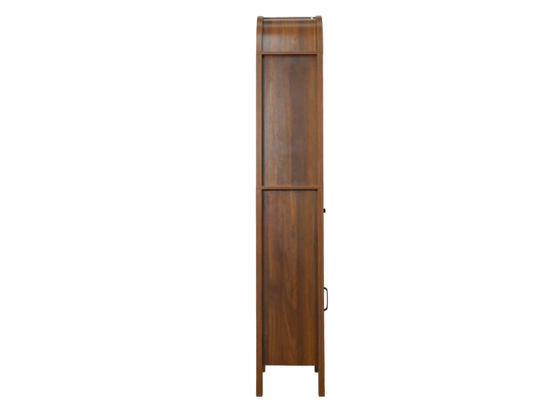Colonne salle de bain noyer 40 × 30 × 163 cm, led, porte réversible, tiroir - Conforama E