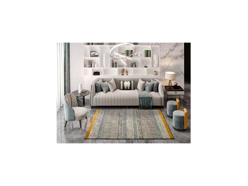  Tapis atticgo shiraz gris rectangulaire - 100% polypropylène, dos jute sibling-shiraz16569 - Conforama D