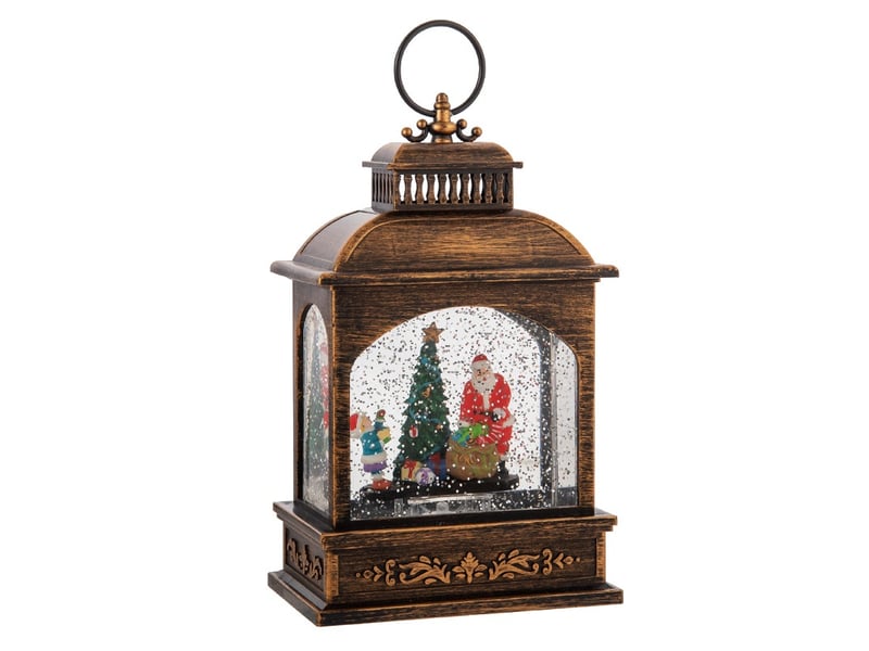  Lampe veilleuse thème de noël scène du père noël 13.5cmx8cmx21cm  - Conforama A