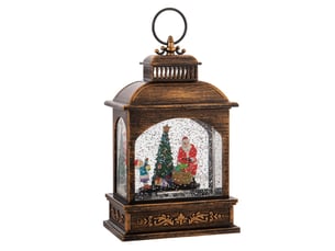 Lampe veilleuse thème de noël scène du père noël 13.5cmx8cmx21cm