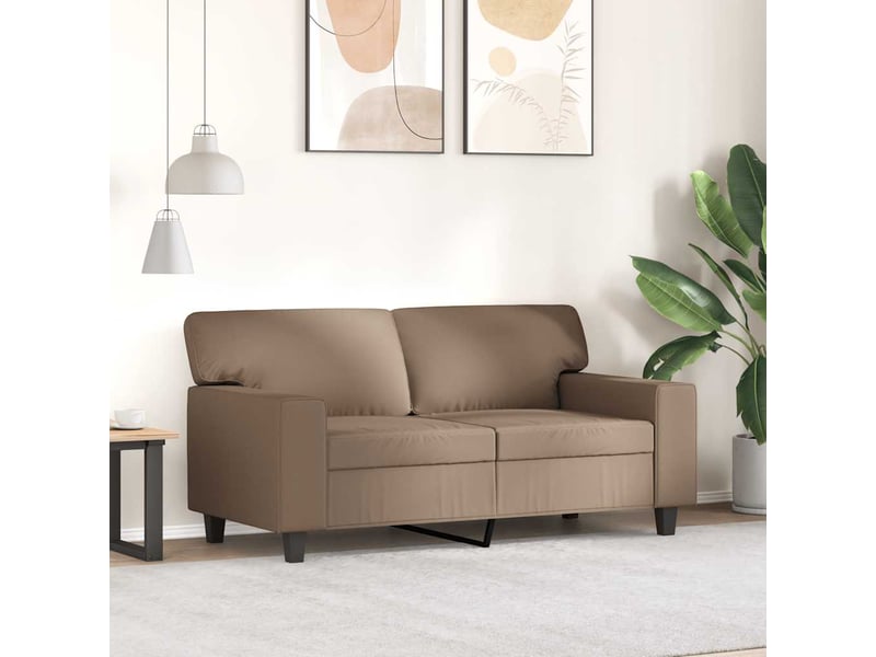  Canapé de salon | canapé 2 places cappuccino 120 cm similicuir  - Conforama C