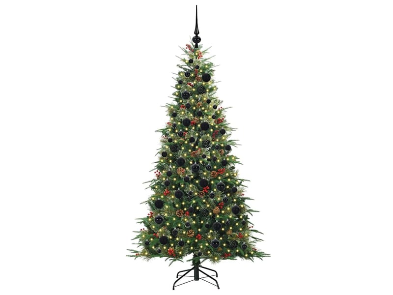  Sapin de noël artificiel, arbre de noël à branches articulées vert 180 cm shl8426  - Conforama C