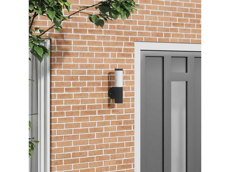  Applique murale extérieure noir 15x7,5x33 cm shl76517  - Conforama B