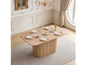 Table à manger rectangulaire 160x90 cm polyvalente homvra
