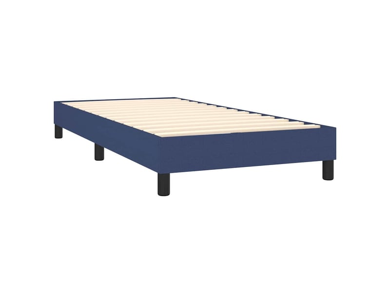  Lit simple- lit adulte -  cadre de lit à lattes bleu 100x200 cm tissu  - Conforama C