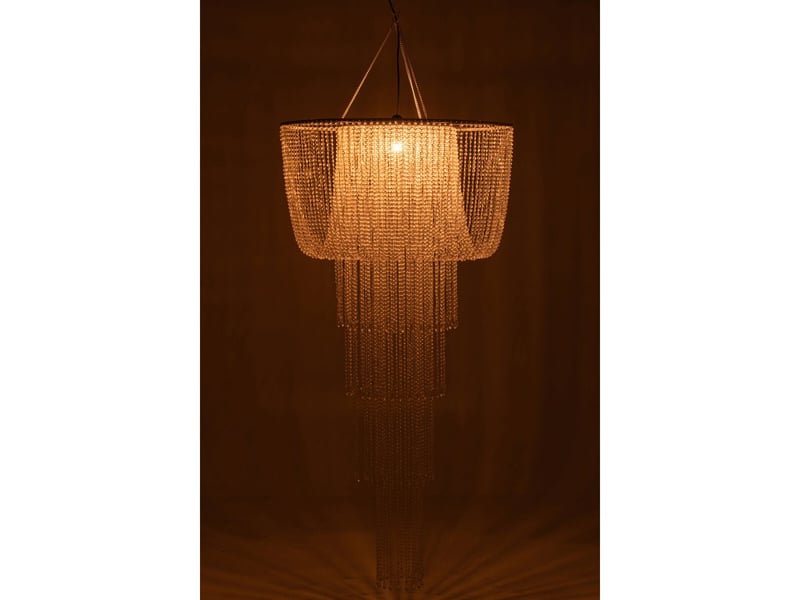  Abat-jour suspension perles sigrid 160cm transparent  - Conforama C