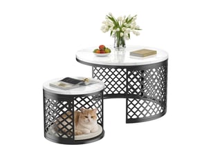 Table basse  coloris blanc <strong>ULEVR</strong> <strong></strong>