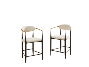 tabouret de bar <strong>HAUSS SPOLE</strong> - beige hauteur d'assise 61.5 cm vendu Par paire